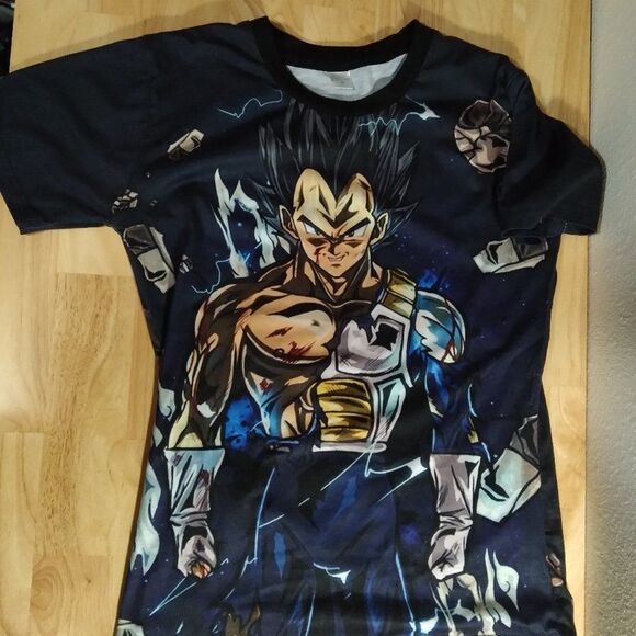 Dragon Ball Z Vegeta AOP Graphic T-Shirt - Picture 1 of 8